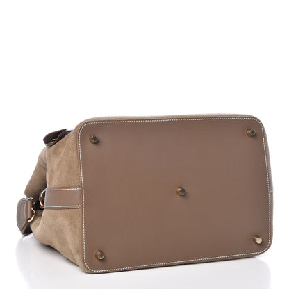 Hermes Veau Grizzly Swift Toolbox 26 Gris Caillou Etoupe 5 of 12