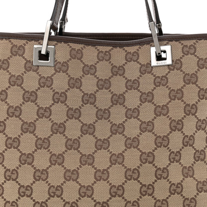 Gucci Monogram Large Bucket Tote Dark Brown 8 of 12