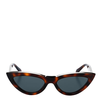 Celine Acetate Cat Eye Sunglasses CL4019IN Tortoise 3 of 7