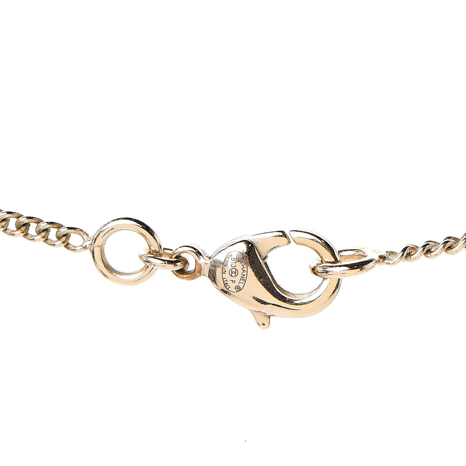 Chanel No 5 CC Necklace Gold 4 of 4