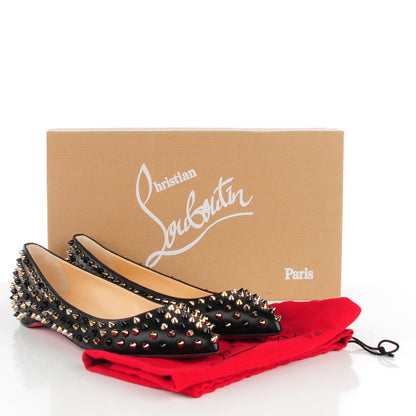 Christian Louboutin Nappa Pigalle Spikes Flats 40.5 Black 5 of 7