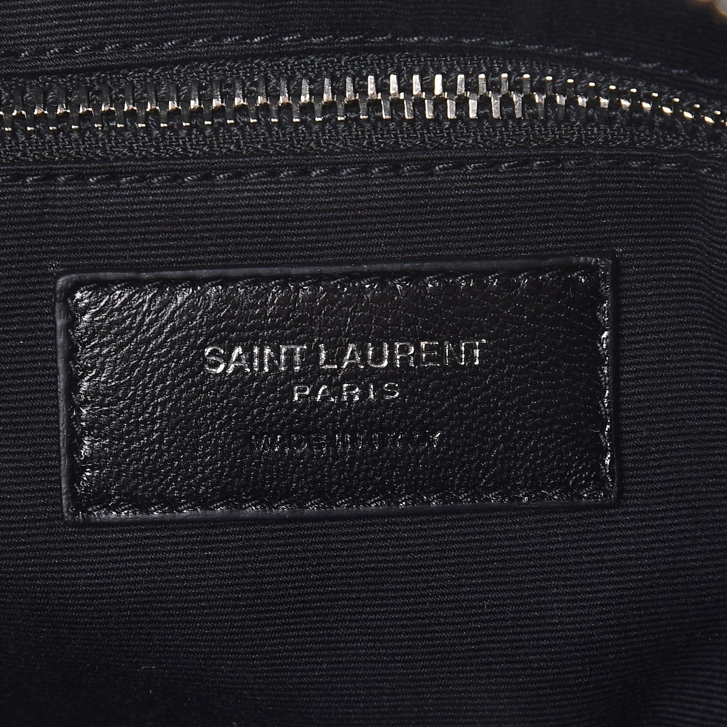 Calfskin Y Quilted Monogram Small Loulou Bowling Bag Black