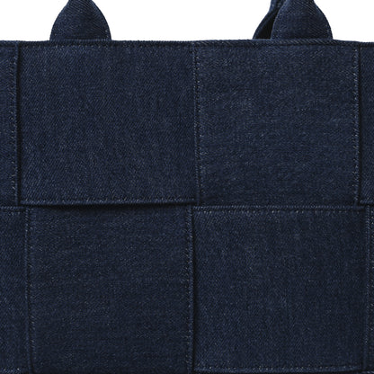 Bottega Veneta Denim Maxi Intrecciato Mens Arco Tote 8 of 10