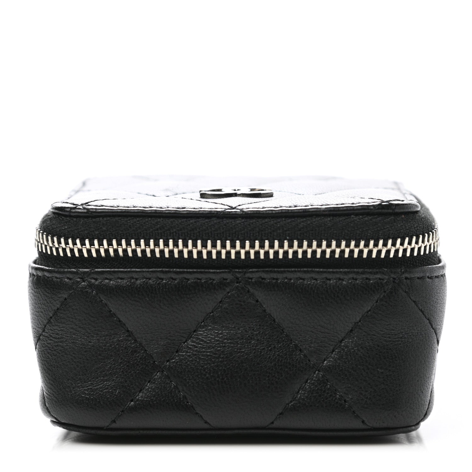 Chanel Lambskin Quilted Jewelry Travel Case Black 1 of 11