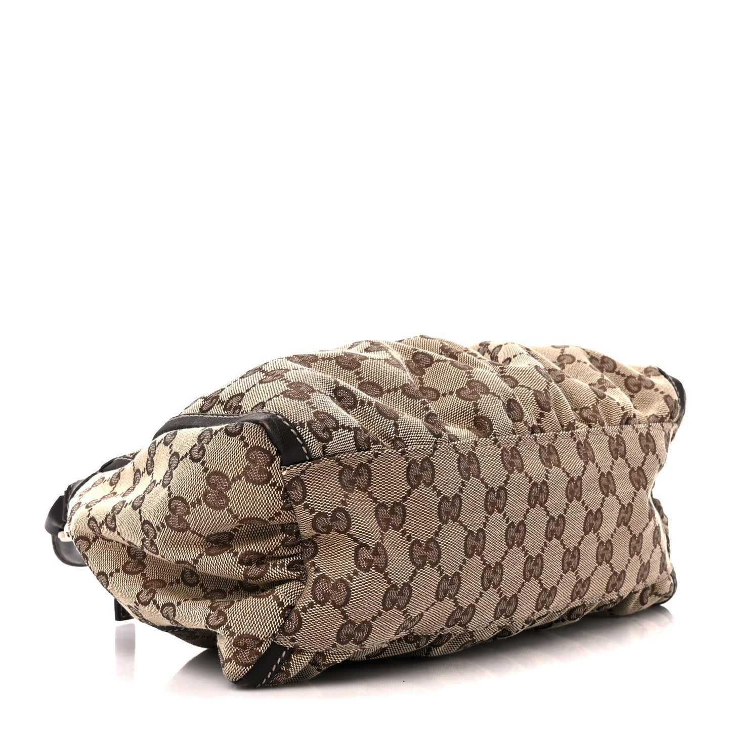 Monogram Medium D Gold Ring Hobo Dark Brown