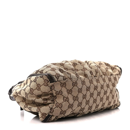Gucci Monogram Medium D Gold Ring Hobo Dark Brown 4 of 11