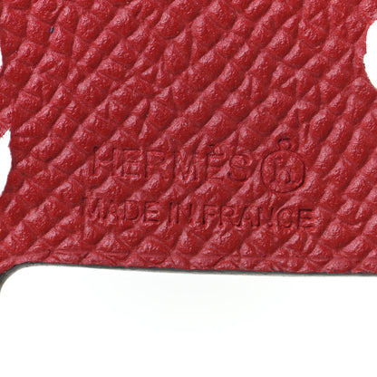 Hermes Epsom Togo Petit H Peacock Bag Charm Multicolor 6 of 8
