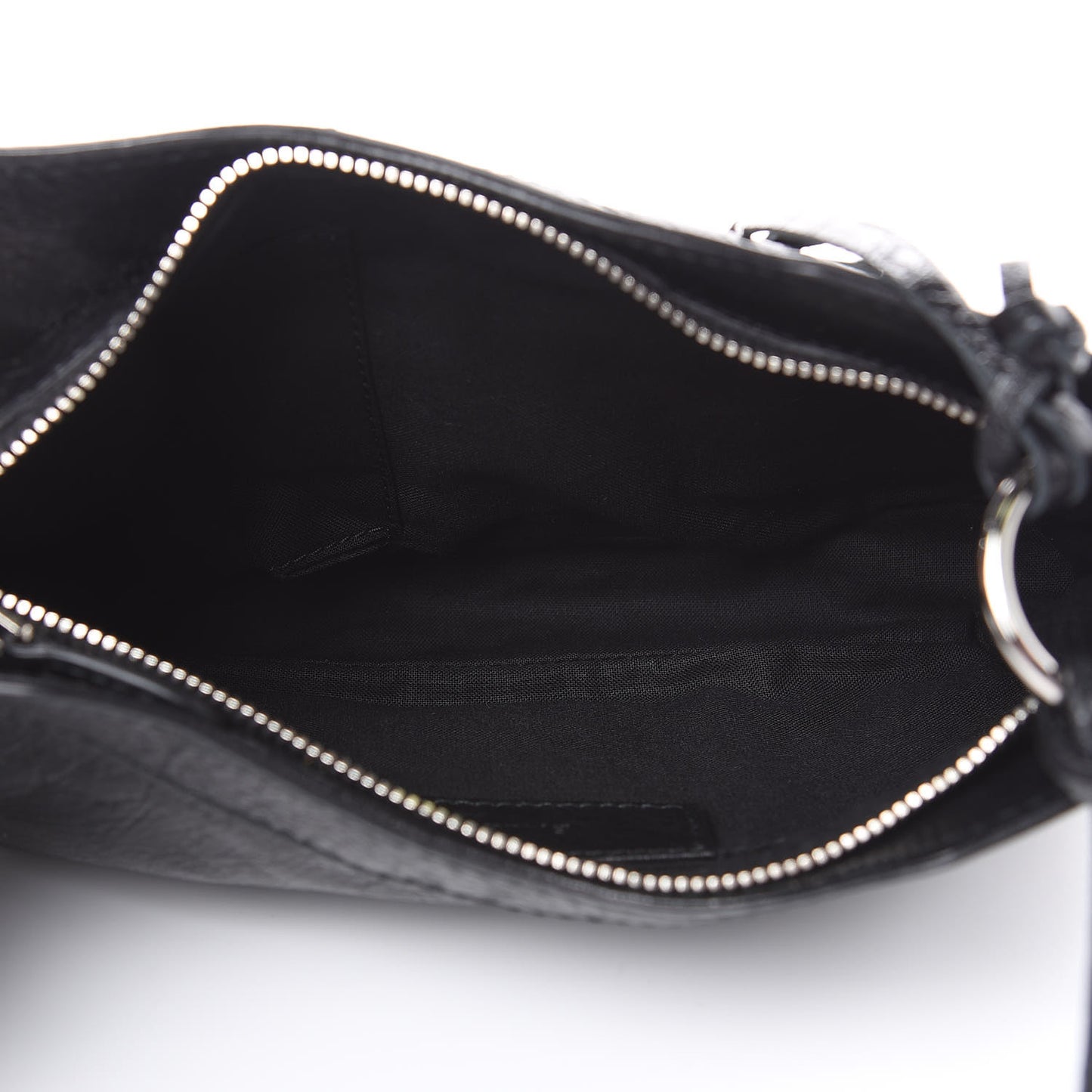 Agneau Giant 12 Silver Hardware Hip Black