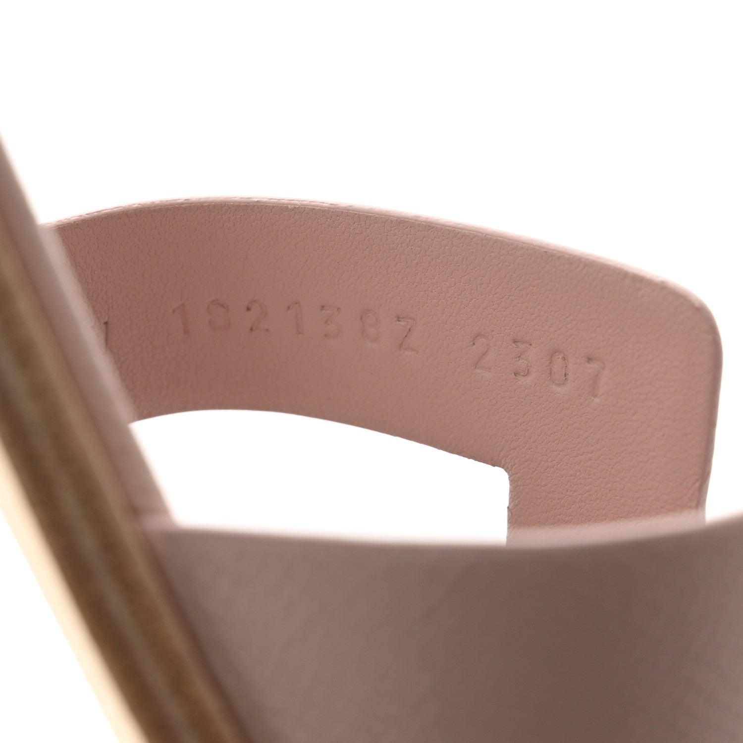 Hermes Epsom Santorini Sandals 38 Rose Porcelaine 8 of 9