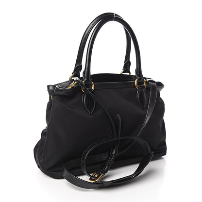 Prada Tessuto Nylon Soft Calf Tote Black 2 of 8