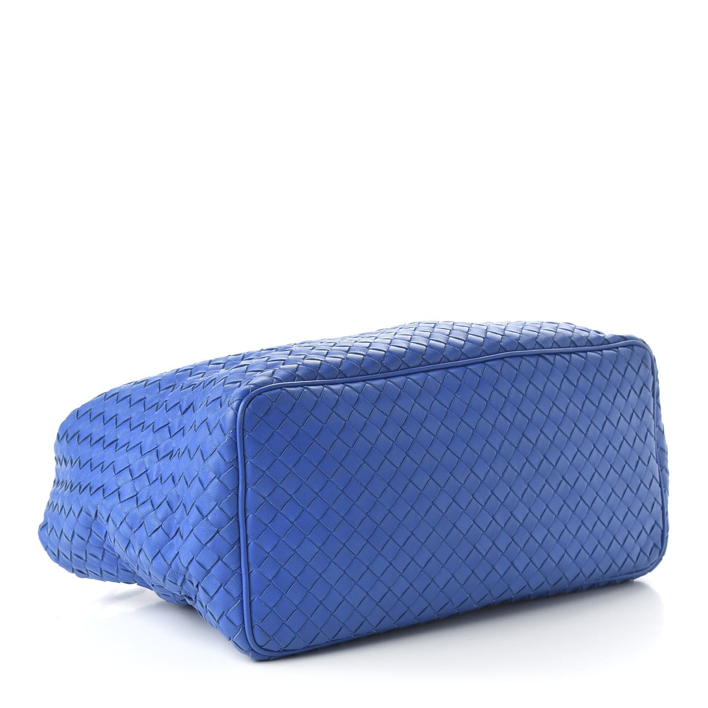 Nappa Intrecciato Small Shoulder Bag Blue