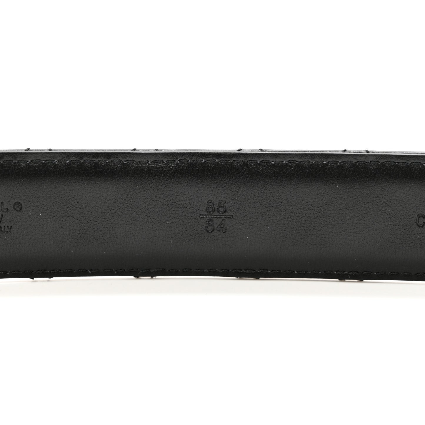 Calfskin Quilted CC Chain Belt 85 34 Black