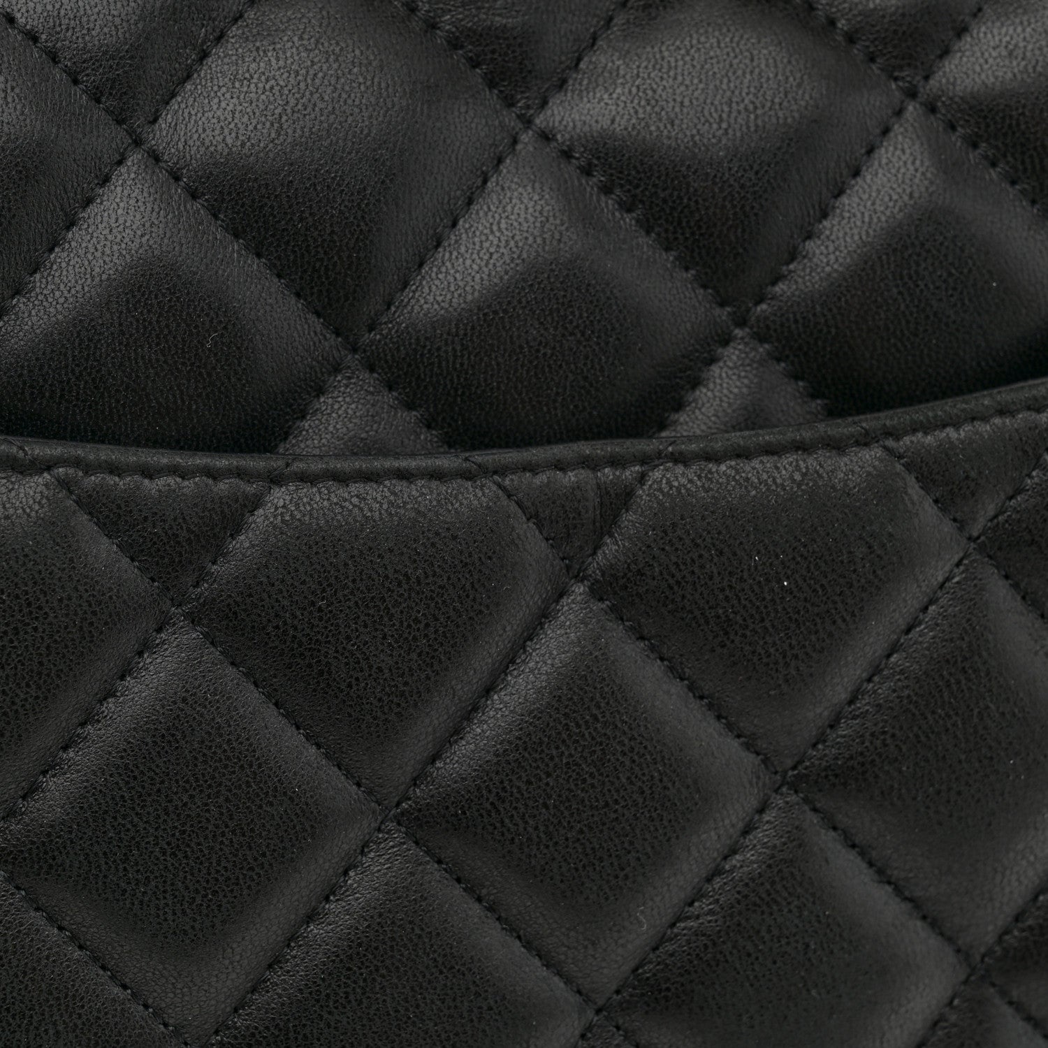 Chanel Lambskin Quilted Jumbo Single Flap Black 12 of 12