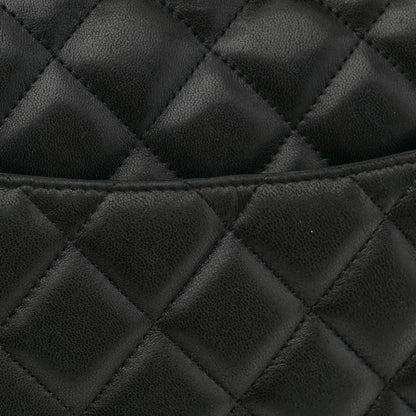 Chanel Lambskin Quilted Jumbo Single Flap Black 12 of 12