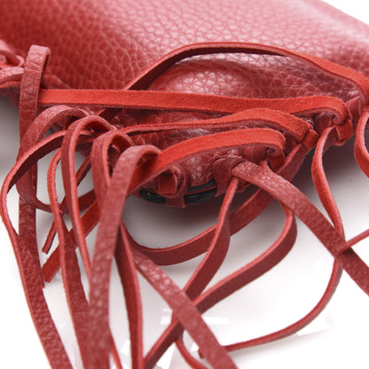 Valentino Garavani Grained Calfskin C-Rockee Sagittarius Fringe Clutch Scarlet 8 of 8