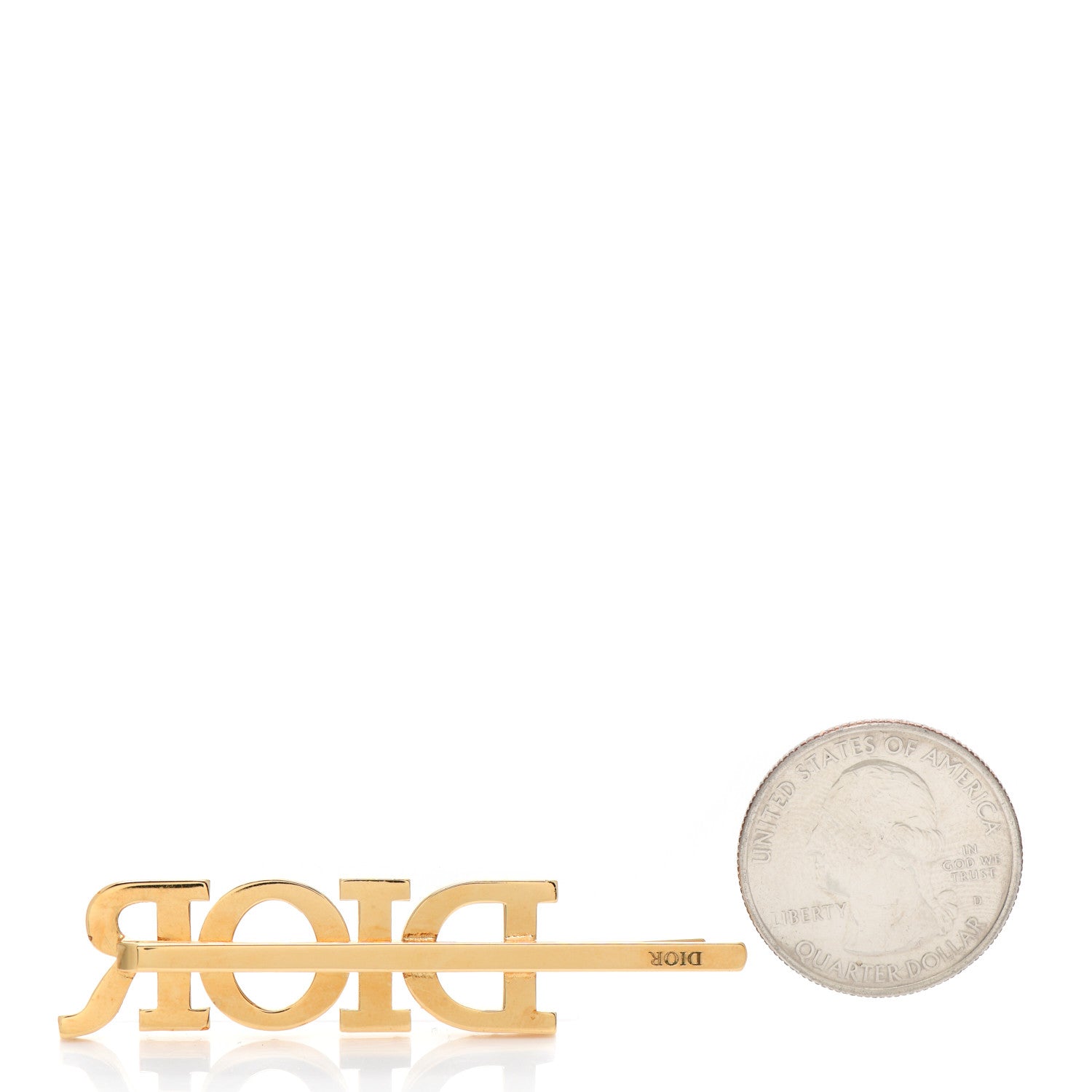 Christian Dior Pearl Logo Barrette 2 of 3