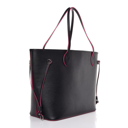 Louis Vuitton Epi Neverfull MM Black Hot Pink 4 of 8