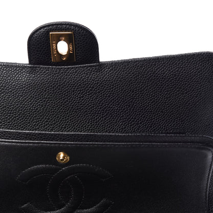 Chanel Caviar Quilted Medium Double Flap Black 18 of 22