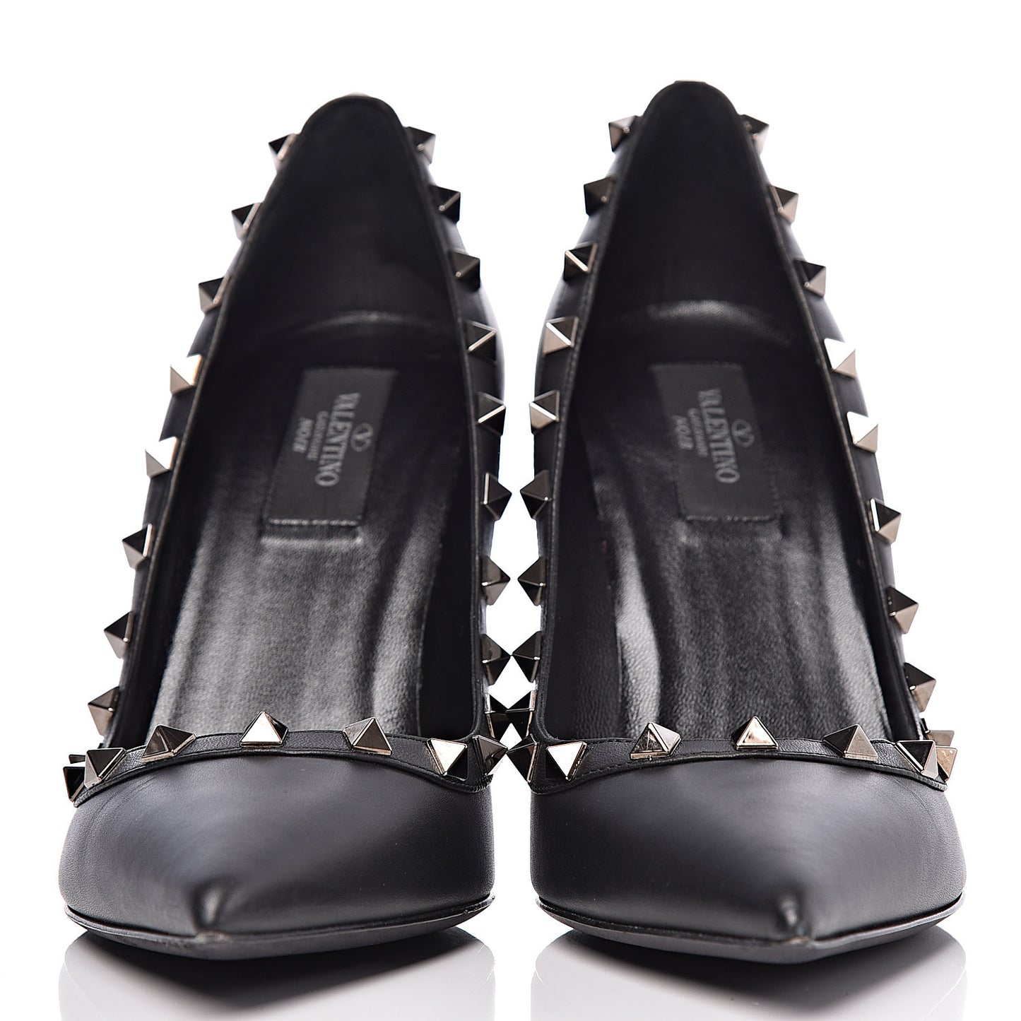 Nappa Rockstud 100mm Pumps 38.5 Black