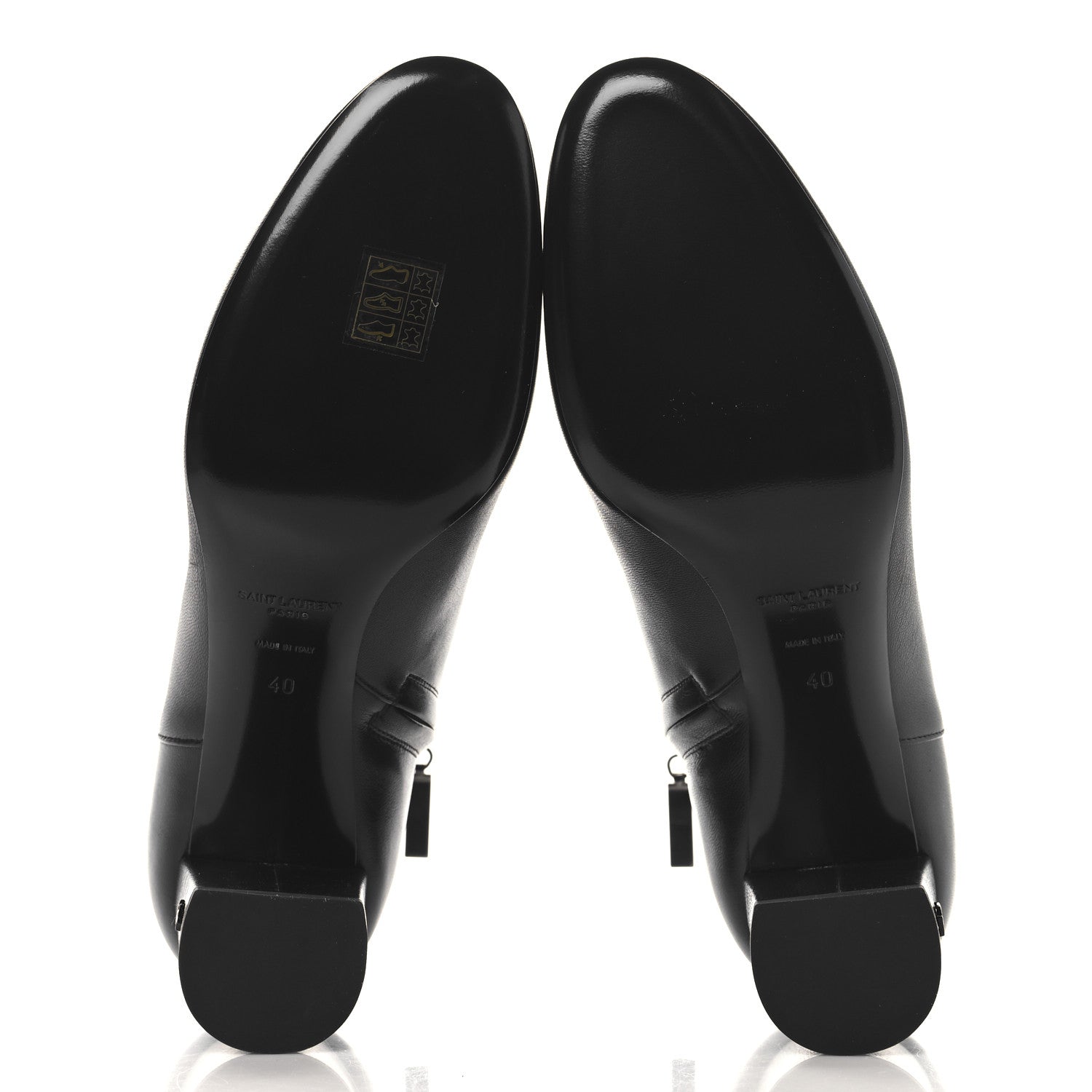 Saint Laurent Nappa Vendome Loulou 70mm Ankle Zip Boot 40 Black 6 of 9
