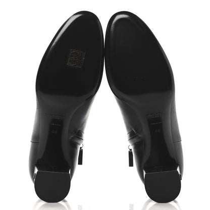 Saint Laurent Nappa Vendome Loulou 70mm Ankle Zip Boot 40 Black 6 of 9