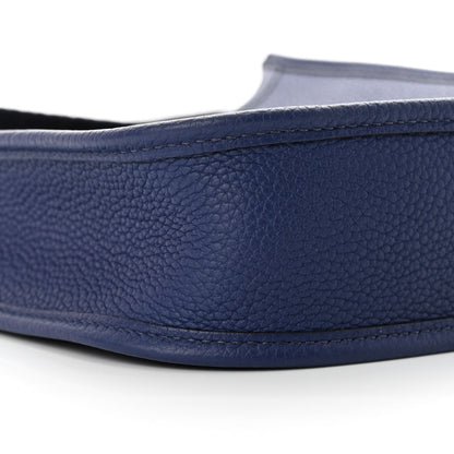 Hermes Taurillon Clemence Amazone Evelyne TPM Blue Saphir Blue Indigo 9 of 11