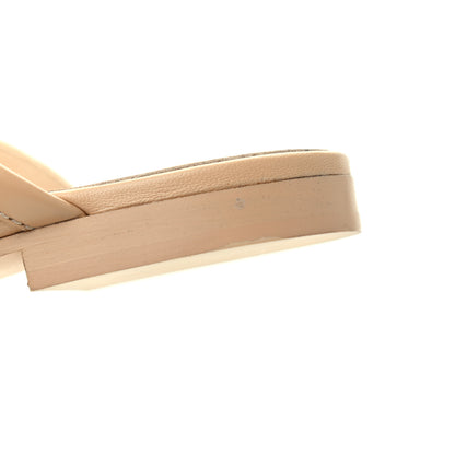 Chanel Lambskin Pearl CC Mules 40 Beige 11 of 11