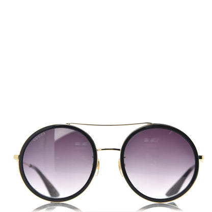 Gucci Metal Round Frame Sunglasses GG0061S Black 2 of 8