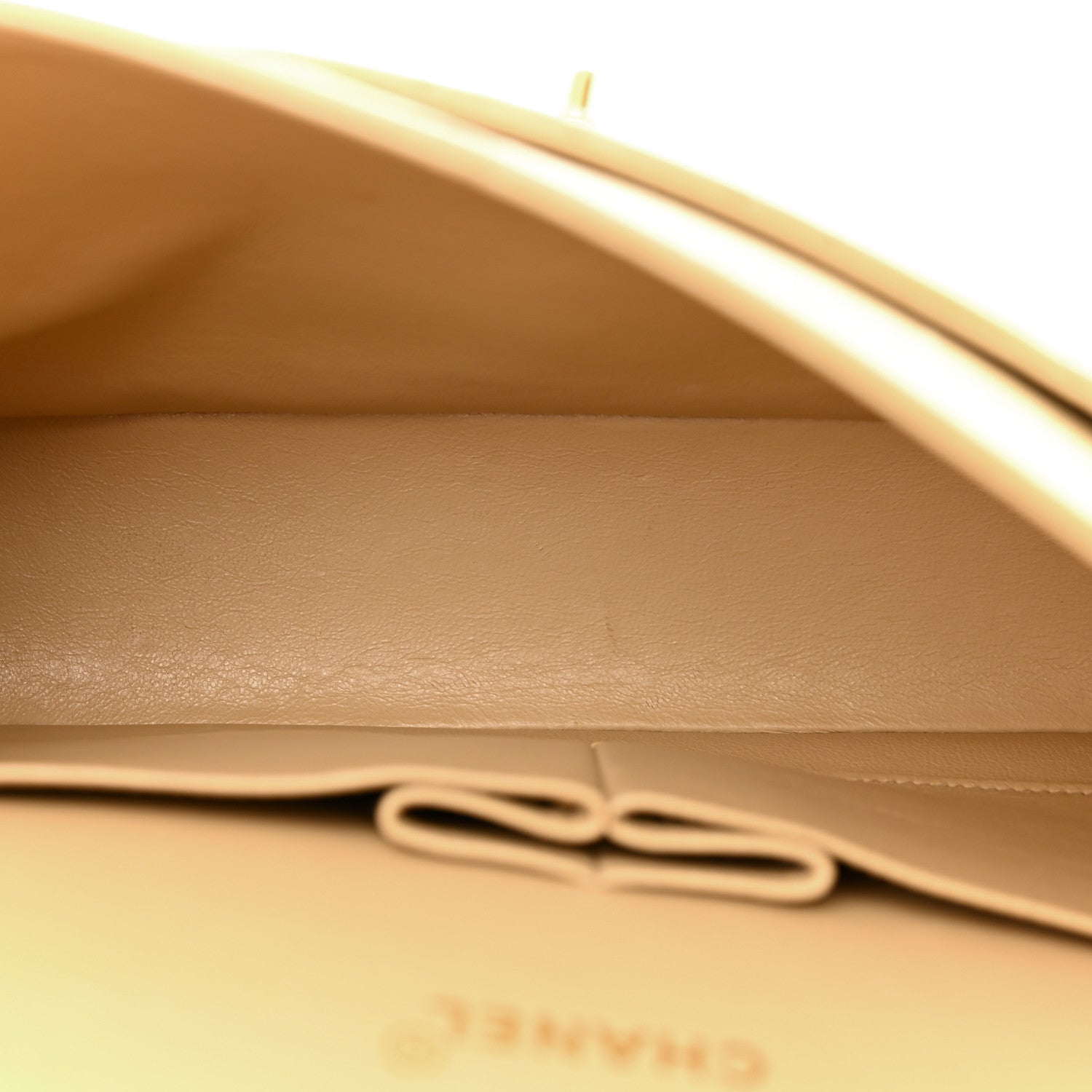 Chanel Lambskin Quilted Medium Double Flap Beige 5 of 15