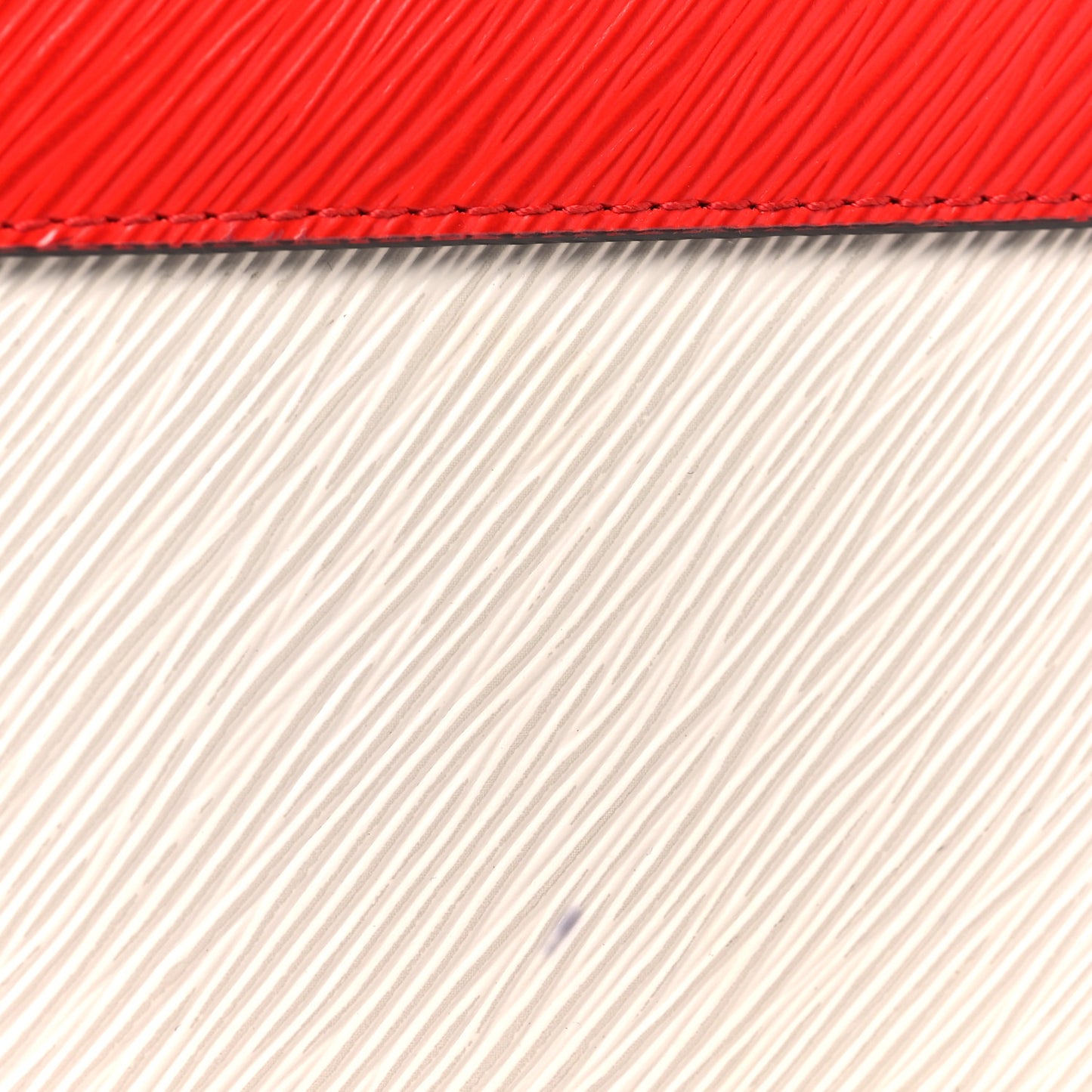 Epi Twist Shoulder Bag MM Coquelicot Hot Pink White