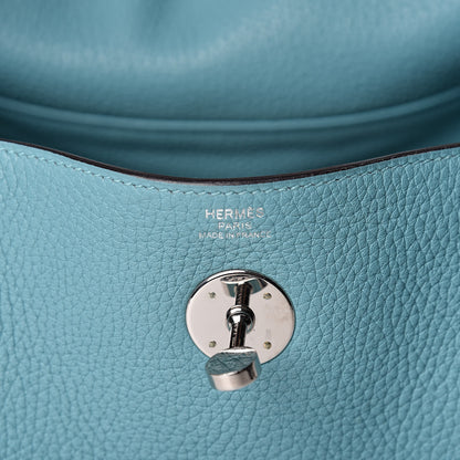 Hermes Taurillon Clemence Lindy 26 Bleu Saint Cyr 6 of 10