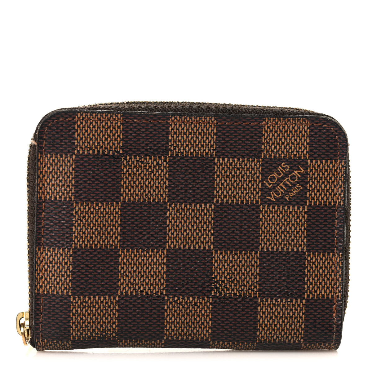 Damier Ebene Zippy Coin Purse Rose Ballerine