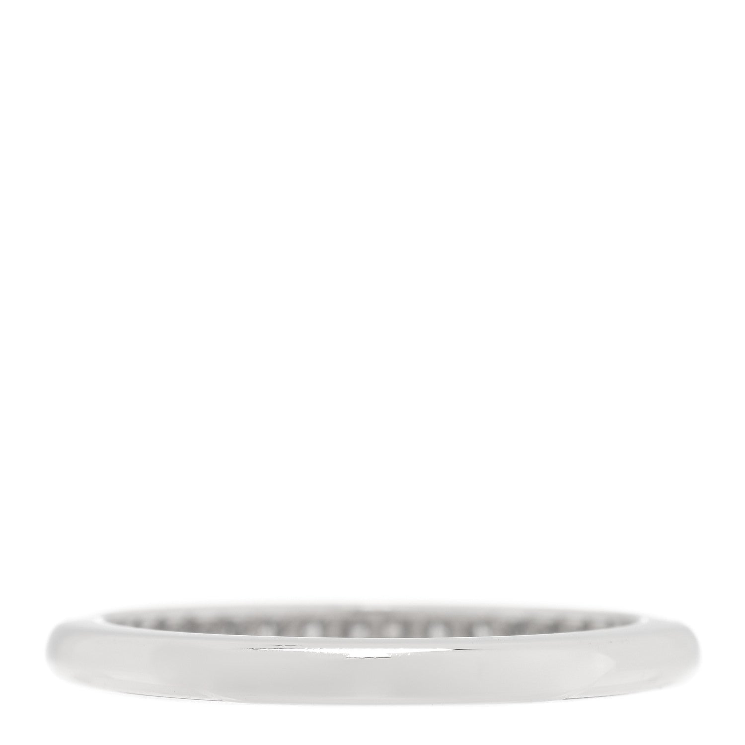 Tiffany Platinum Diamond .17ctw Soleste Half Eternity Band Ring 49 5 3 of 4