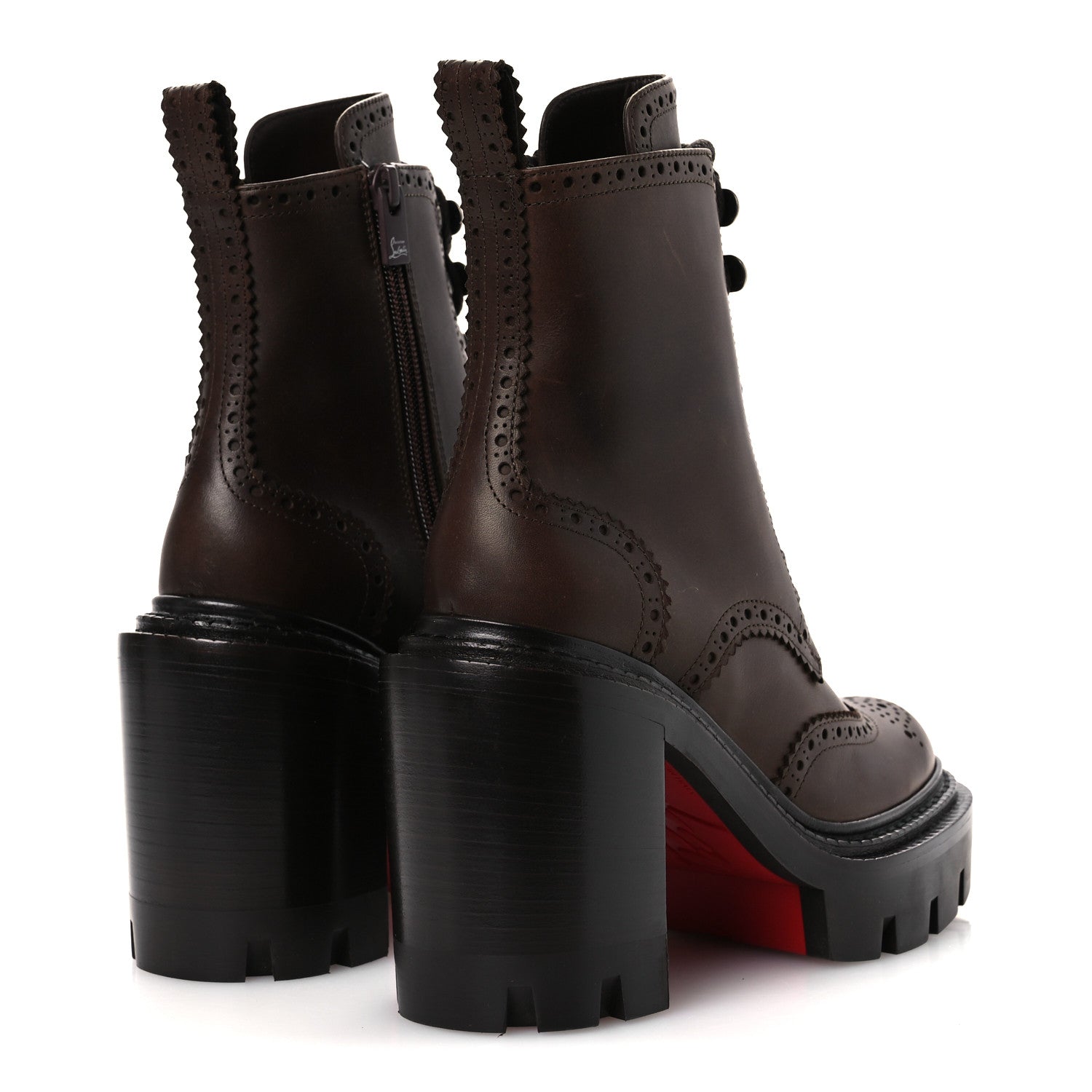 Christian Louboutin Waxed Calfskin Lace Up College 100 Boots 36 Cosme 5 of 12
