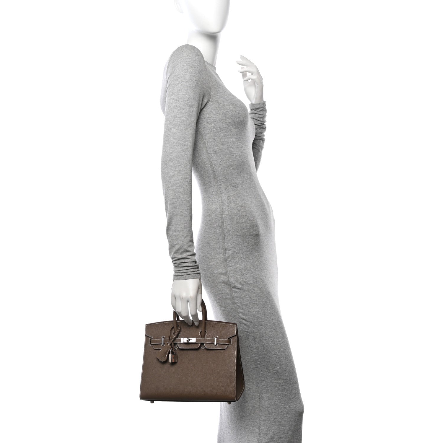 Hermes Epsom Birkin Sellier 25 Etoupe 2 of 11