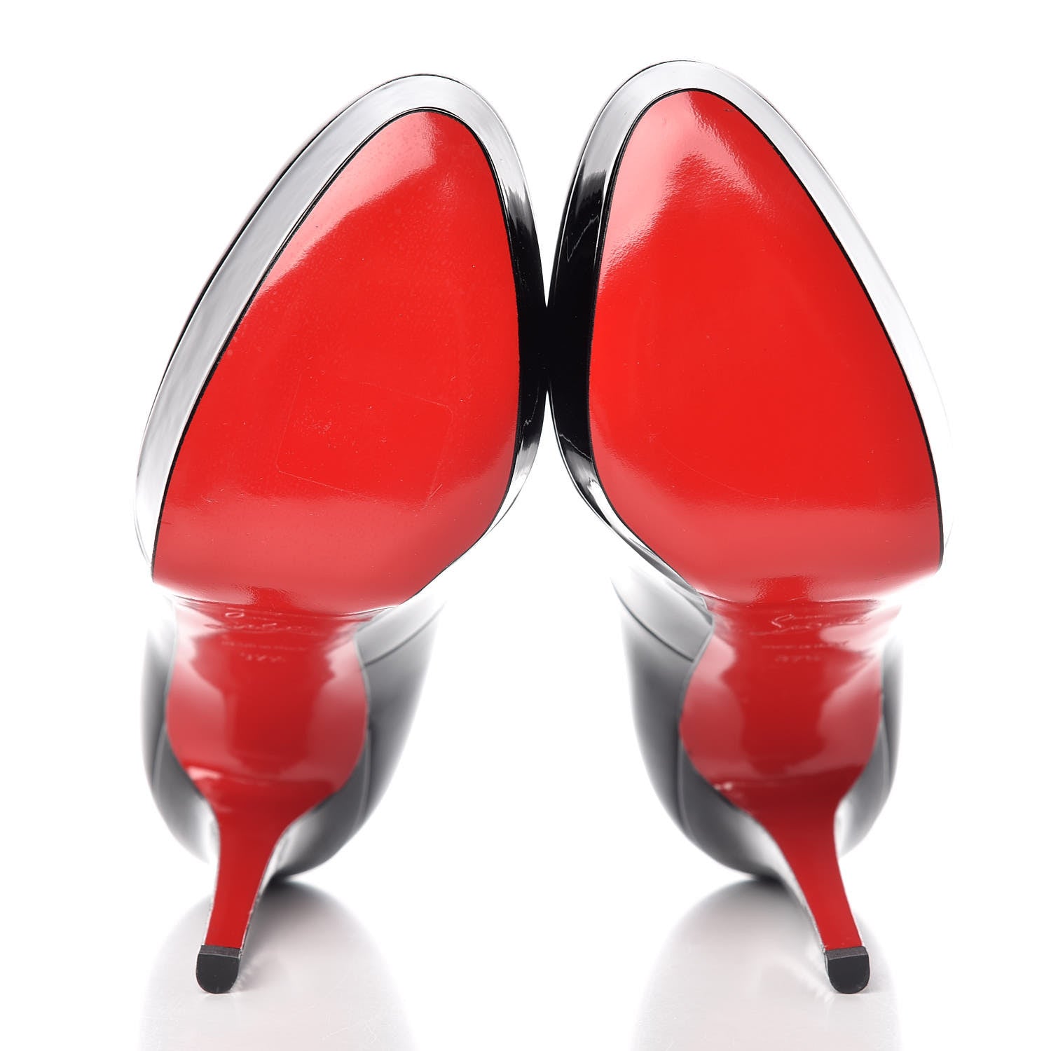 Christian Louboutin Patent Bianca 140 Pumps 37.5 Black 5 of 9