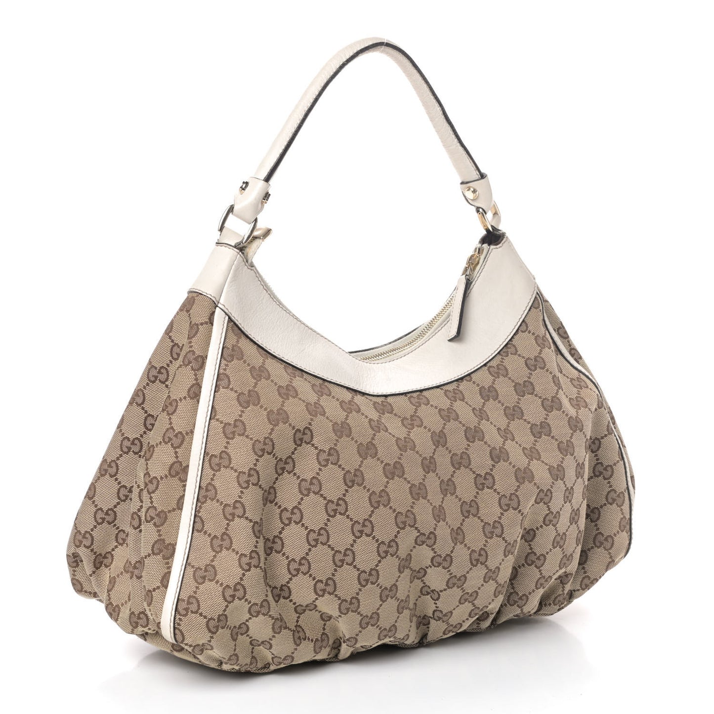 Monogram Large D Gold Hobo Off White