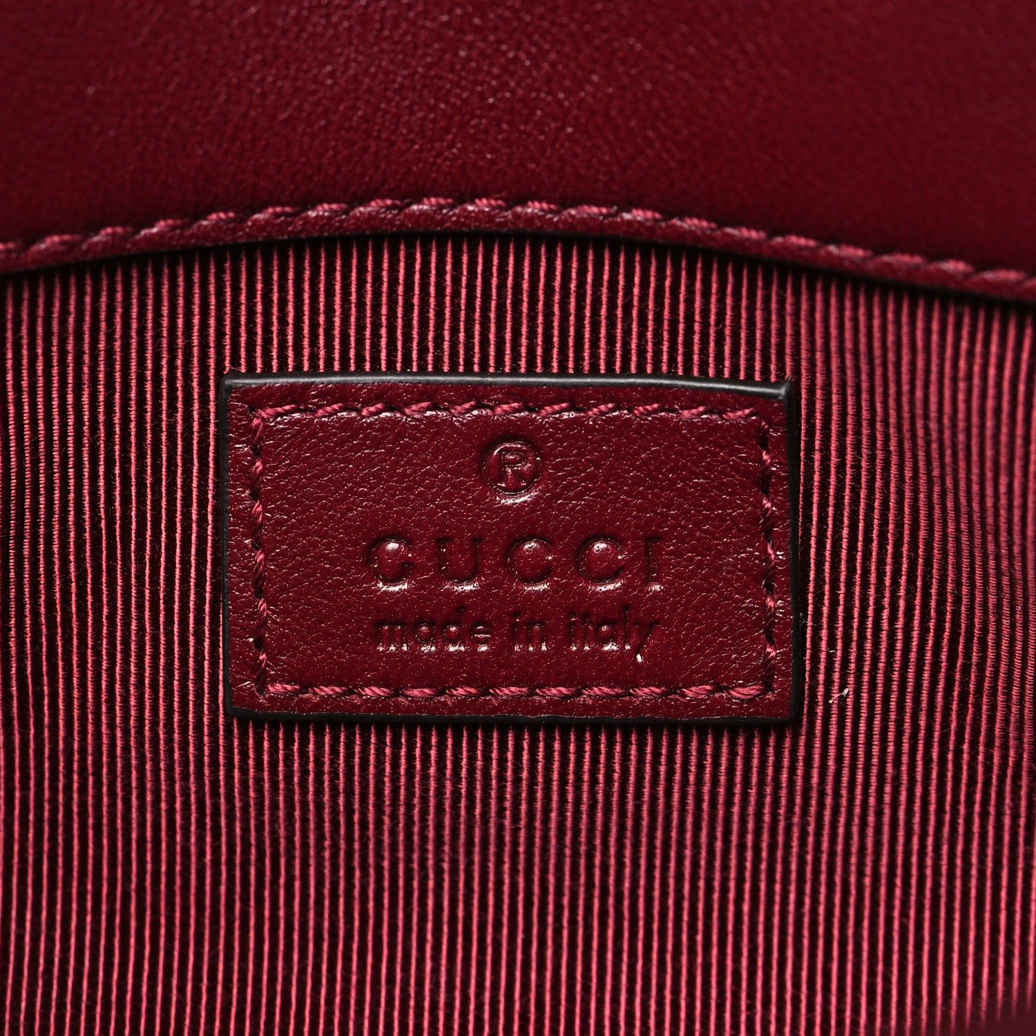 Gucci Lambskin Matelasse Mini GG Marmont Shoulder Bag Rosso Ancora 6 of 10