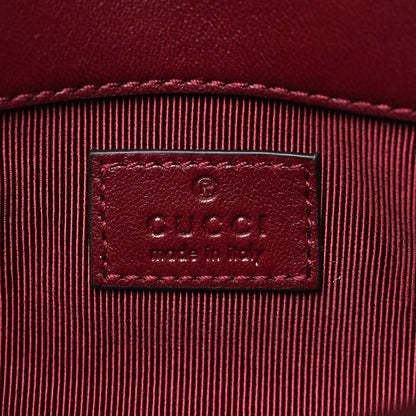 Gucci Lambskin Matelasse Mini GG Marmont Shoulder Bag Rosso Ancora 6 of 10