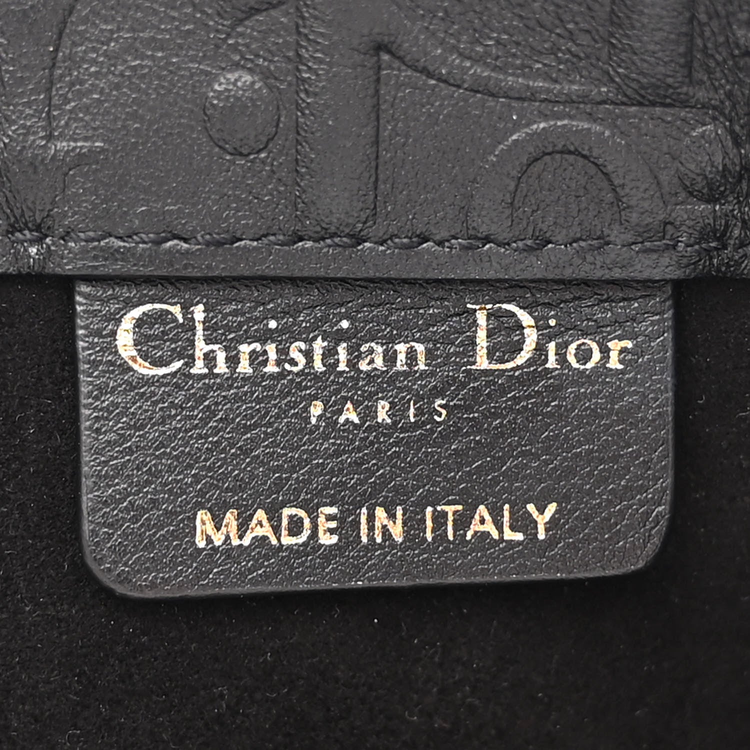 Christian Dior Oblique Calfskin Embossed Large Book Tote Black 6 of 16