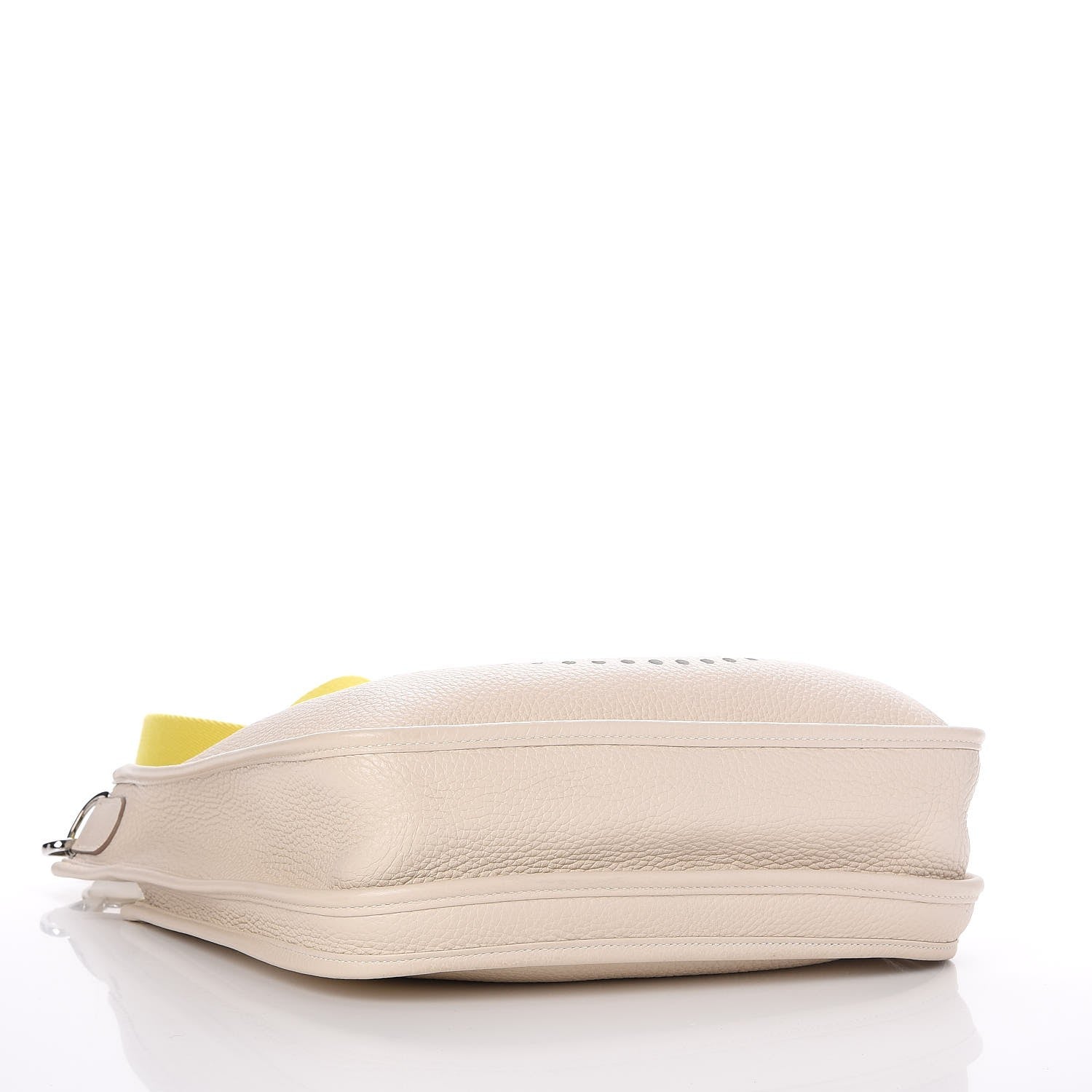 Hermes Taurillon Clemence Amazone Evelyne III PM Craie Lime 4 of 7