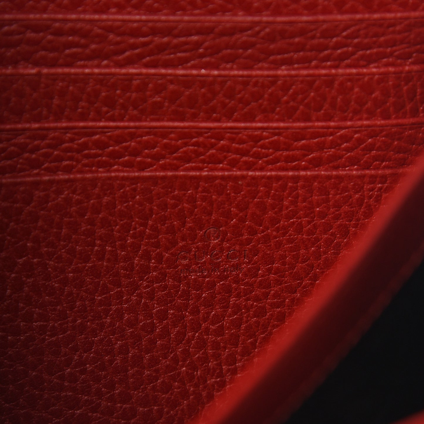 Calfskin Mini Dionysus Chain Wallet Hibiscus Red