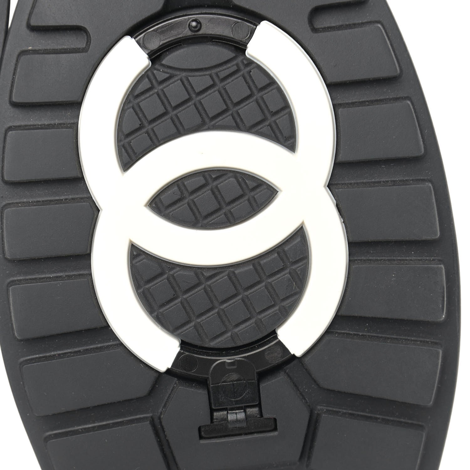 Chanel Calfskin Nylon CC Ankle Snow Boots 37 Black 17 of 17