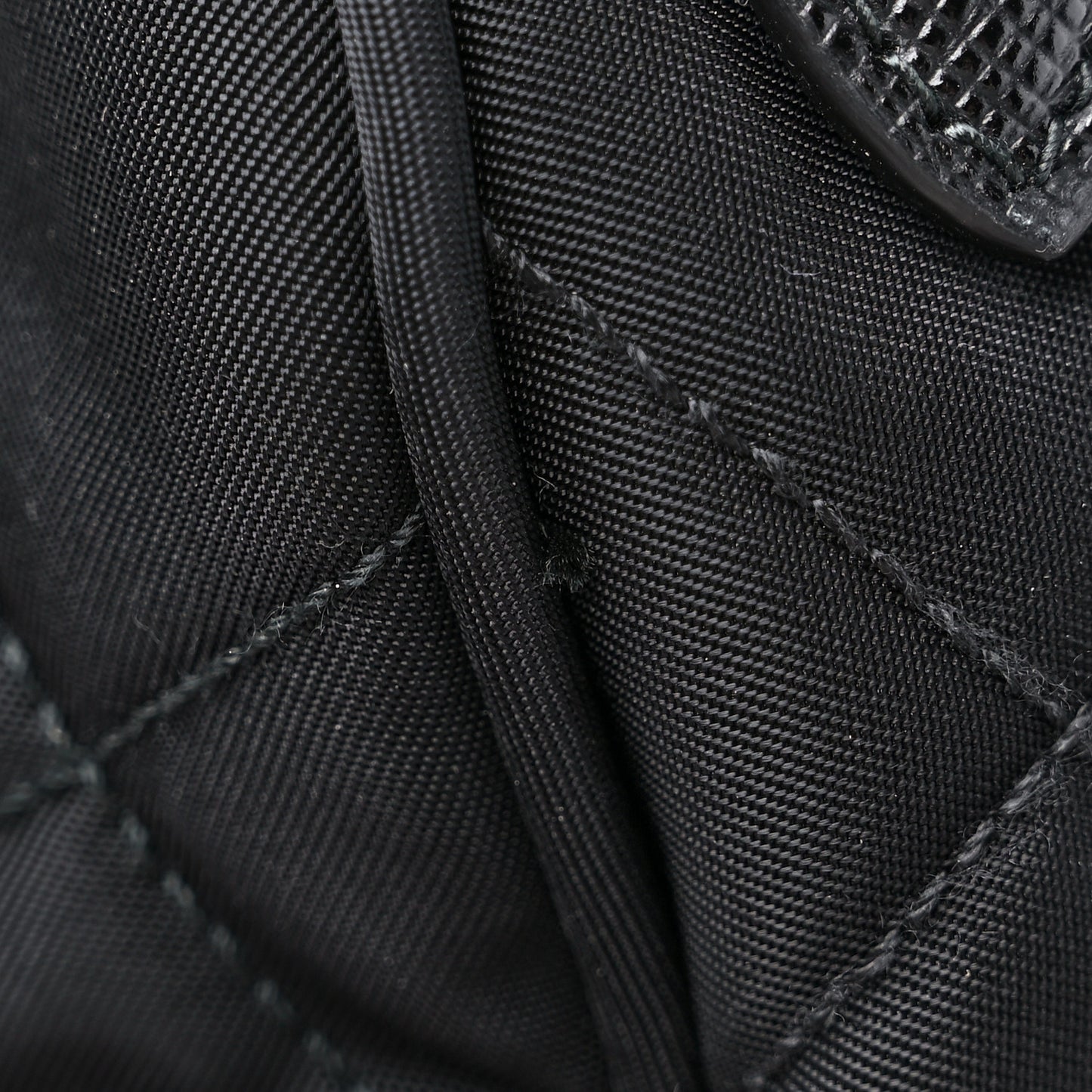 Nylon Tessuto Impuntu Quilted Backpack Black
