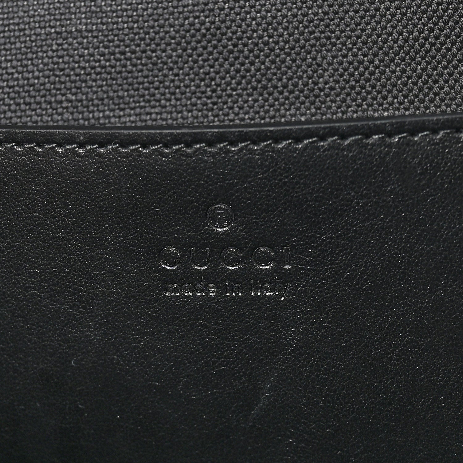 Gucci GG Supreme Monogram Calfskin Web Sling Backpack Black Grey 6 of 10