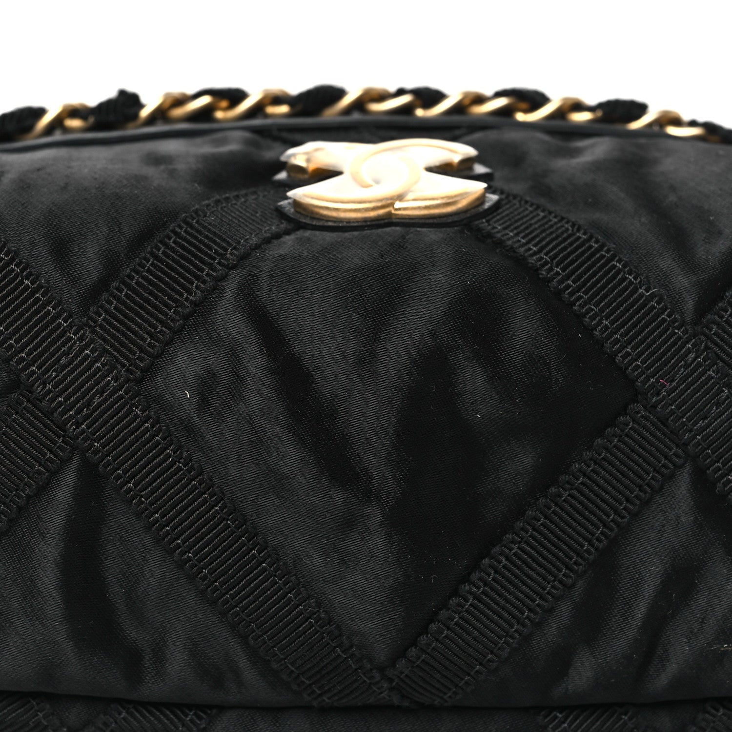 Chanel Nylon Grosgrain Lifestyle Pouch Black 8 of 8