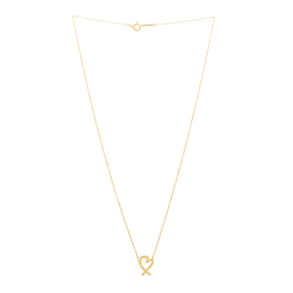 Tiffany 18K Yellow Gold Mini Paloma Picasso Loving Heart Pendant Necklace 3 of 6