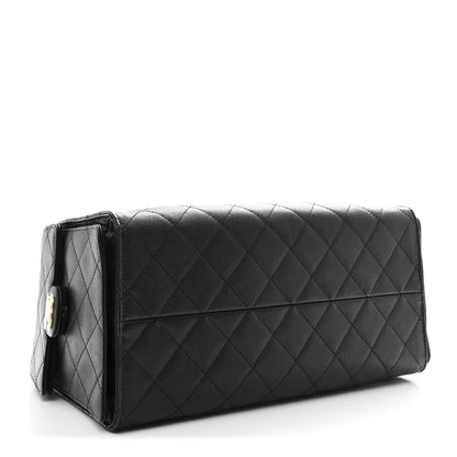 Chanel Caviar Quilted Medium Chanel 25 Handbag Black 5 of 12