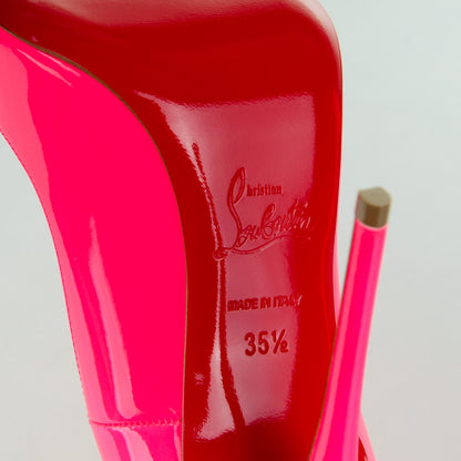 Christian Louboutin Patent So Kate 120 Pumps 35.5 Shocking Pink 6 of 7