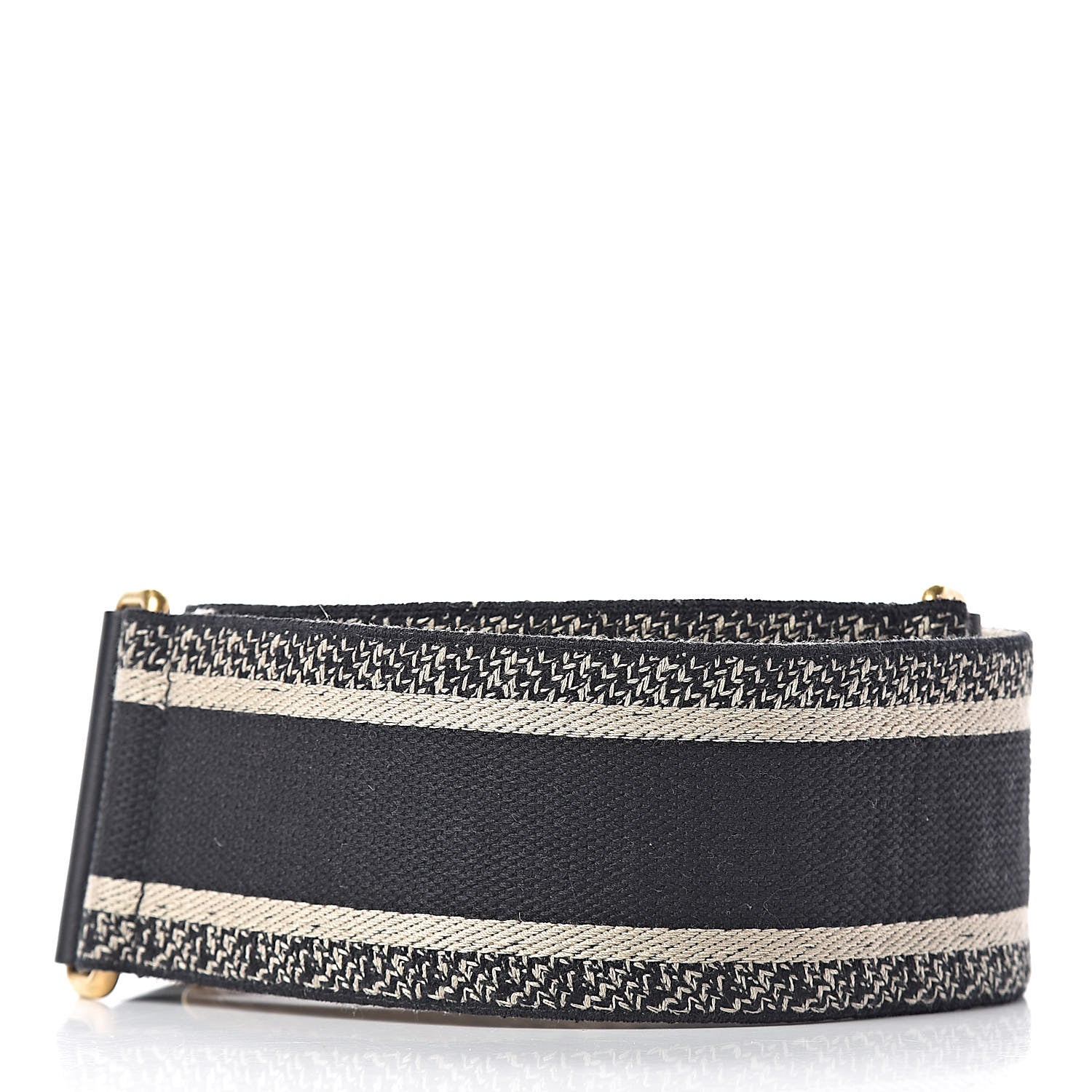Christian Dior Canvas Embroidered Shoulder Strap Blue 2 of 5